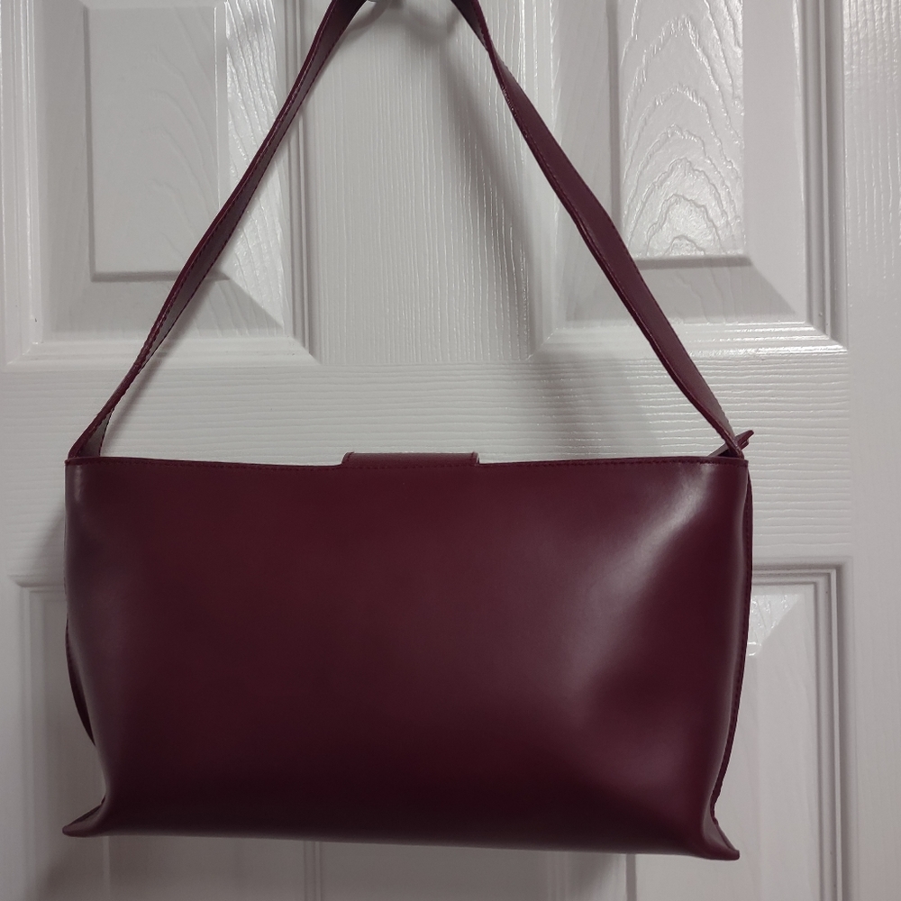 Furla Burgundy Leather Bag - Picture 8 of 14